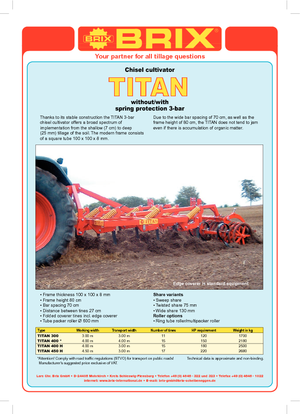 Cultivatoare Brix Titan 300 FA RPW Ø 600