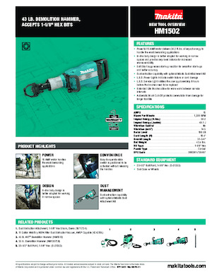 Ciocane demolatoare Makita HM1502