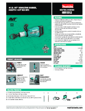 Ciocane demolatoare Makita HM1512