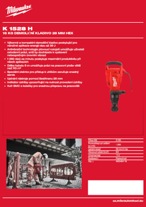 Ciocane demolatoare Milwaukee K 1528 H