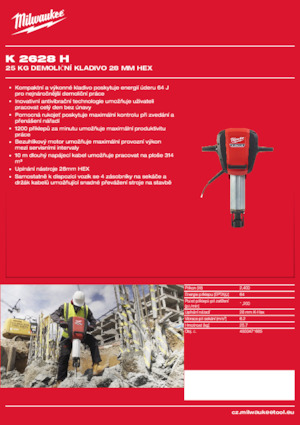 Ciocane demolatoare Milwaukee K 2628 H