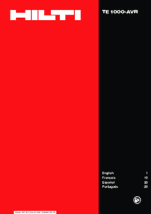 Ciocane demolatoare Hilti TE 1000-AVR