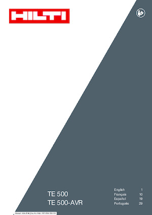 Ciocane demolatoare Hilti TE 500-AVR