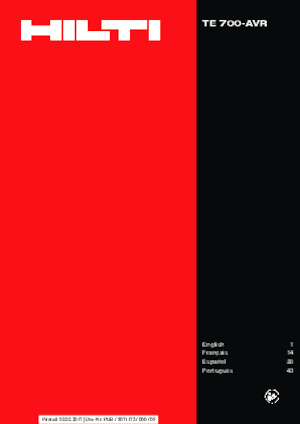 Ciocane demolatoare Hilti TE 700-AVR