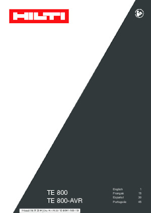 Ciocane demolatoare Hilti TE 800-AVR