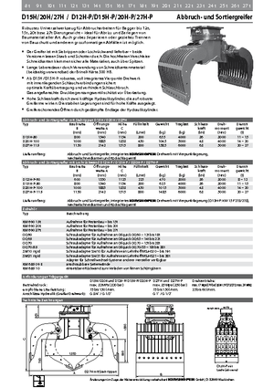 Apucătoare de demolare Kinshofer D 27 H-P 115