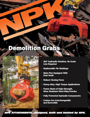 Apucătoare de demolare NPK DG-30A