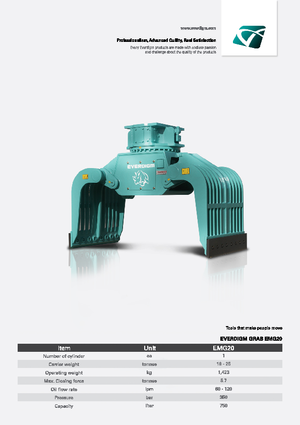 Apucătoare de demolare Everdigm EMG 20