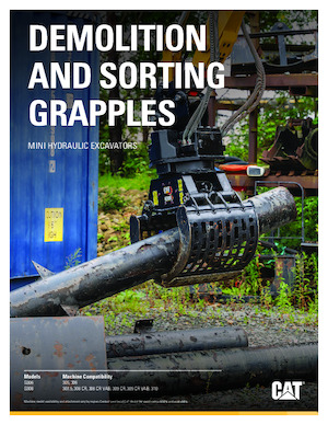 Apucătoare de demolare Caterpillar G306