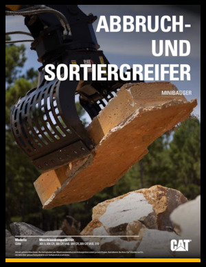 Apucătoare de demolare Caterpillar G308