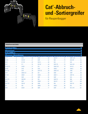 Apucătoare de demolare Caterpillar G318