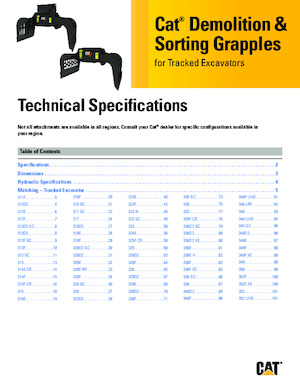 Apucătoare de demolare Caterpillar G318