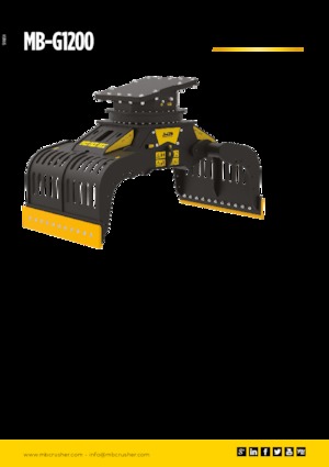 Apucătoare de demolare MB Crusher MB-G1200