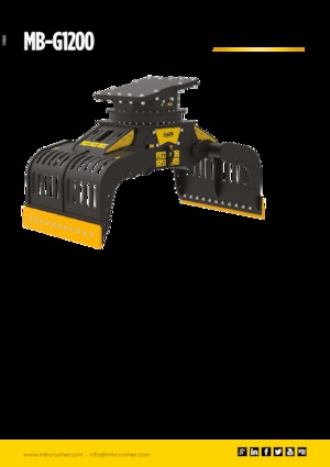 Apucătoare de demolare MB Crusher MB-G1200