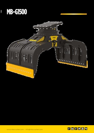 Apucătoare de demolare MB Crusher MB-G1500