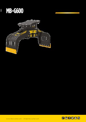 Apucătoare de demolare MB Crusher MB-G600