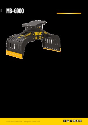 Apucătoare de demolare MB Crusher MB-G900