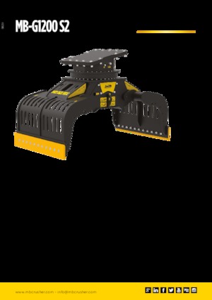 Apucătoare de demolare MB Crusher MB-G1200 S2