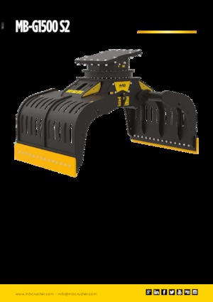 Apucătoare de demolare MB Crusher MB-G1500 S2