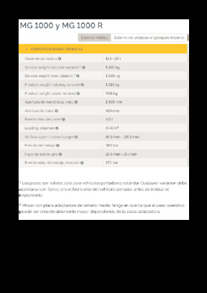 Apucătoare de demolare Epiroc MG 1000 