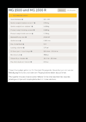 Apucătoare de demolare Epiroc MG 1500 R 