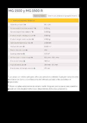 Apucătoare de demolare Epiroc MG 1500 