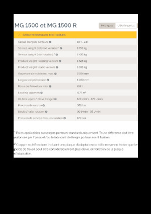 Apucătoare de demolare Epiroc MG 1500 R 