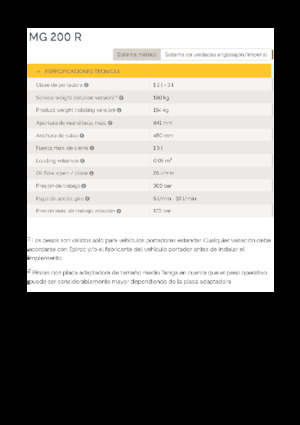 Apucătoare de demolare Epiroc MG 200 R 