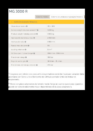 Apucătoare de demolare Epiroc MG 3000 R