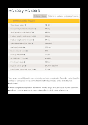 Apucătoare de demolare Epiroc MG 400