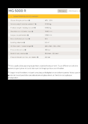 Apucătoare de demolare Epiroc MG 5000 R