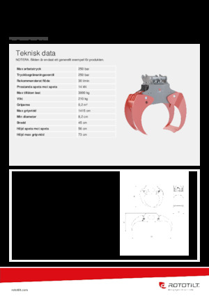 Apucătoare de demolare Rototilt® MG2