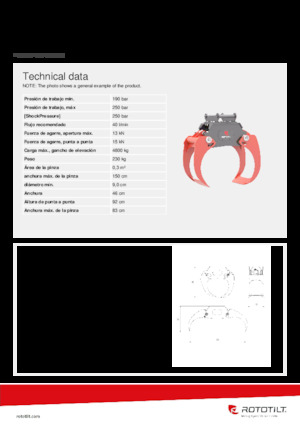 Apucătoare de demolare Rototilt® MG30