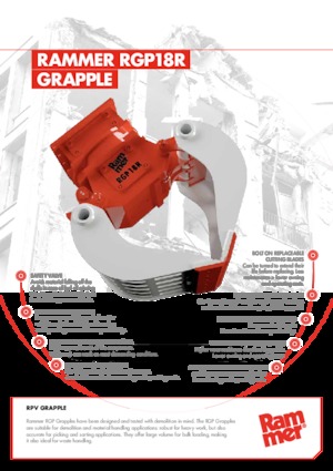 Apucătoare de demolare Rammer RGP18R