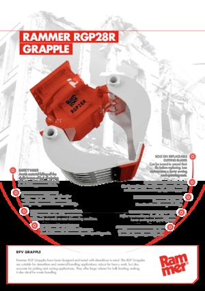 Apucătoare de demolare Rammer RGP28R