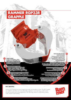 Apucătoare de demolare Rammer RGP33R