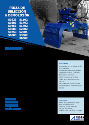Apucătoare de demolare Arden S0753