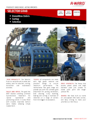 Apucătoare de demolare A-Ward S200