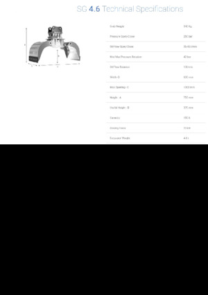 Apucătoare de demolare Promove SG 4.6