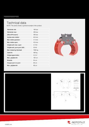 Apucătoare de demolare Rototilt® SG40