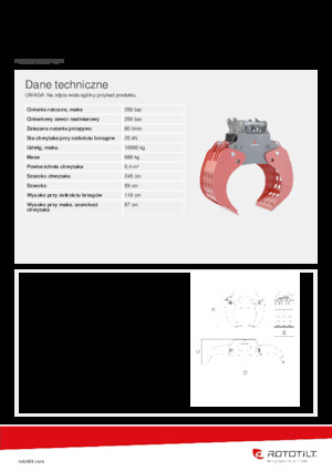 Apucătoare de demolare Rototilt® SG7
