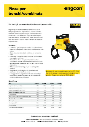 Apucătoare de demolare engcon TG55HD