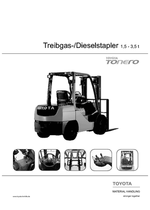 Stivuitoare frontale diesel Toyota 02-8 FDF 15 