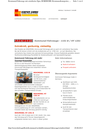 Vehicule municipale multifuncționale diesel Reform Werke Boki 1251