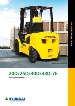 Stivuitoare frontale diesel Hyundai 25 D 7 E