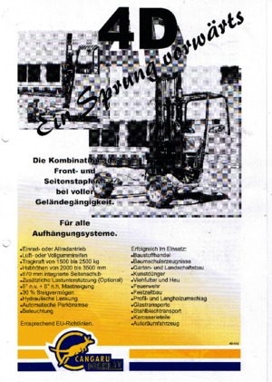 Stivuitoare montate pe camion Diesel Cangaru / Transmanut 4D.5D5.3.2028 F