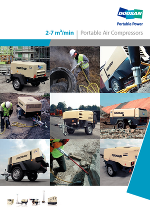 Compresoare de aer portabile - diesel, electrice, pe benzină Doosan 7/41 