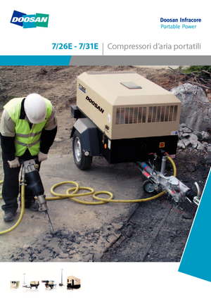 Compresoare de aer portabile - diesel, electrice, pe benzină Doosan 7/31E 