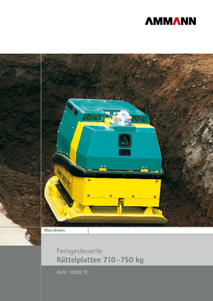 Plăci compactoare reversibile Ammann AVH 1000 TC