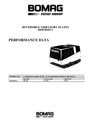Plăci compactoare reversibile Bomag BPH 80/65 S